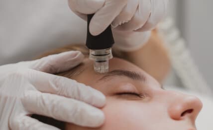 Gentle skin rejuvenation — microdermabrasion.