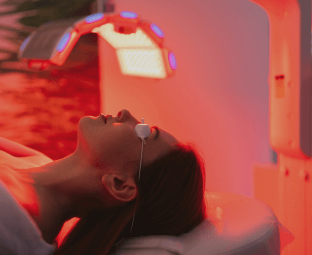 Red Light Therapy treatment at Be You Esthetic Suites.