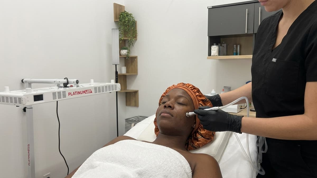 Microdermabrasion facial at Be You Esthetic Suites.