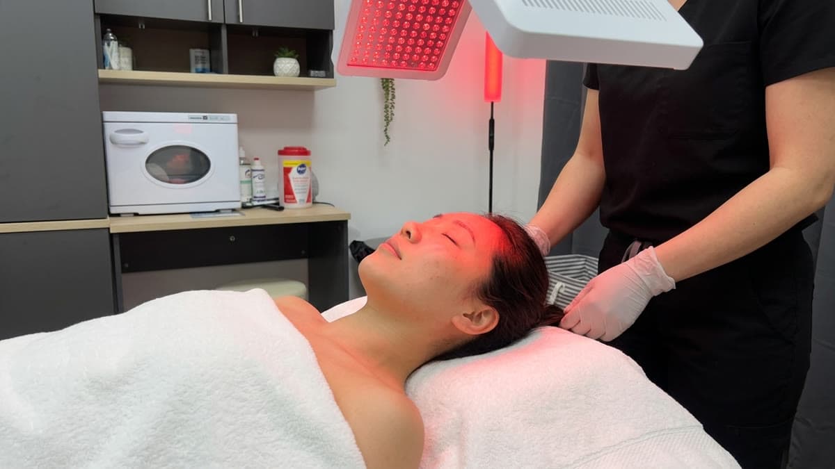 Red Light Therapy treatment at Be You Esthetic Suites.
